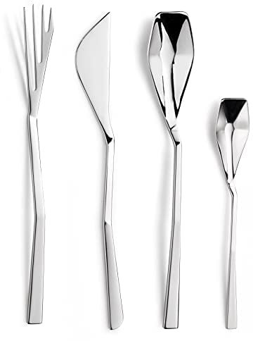 Pintinox Set da 24 pz, Posate Serie Alberi in Acciaio Inox Nichel Free, Box Gift