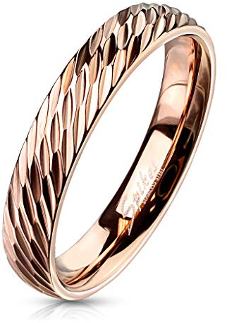 Bungsa 52 (16.6) Rosegold Ring für Damen & Herren Edelstahl rotgold 49 52 54 57 60 62 (Fingerring Partnerringe Verlobungsringe Trauringe Damenring rotgold rosé)