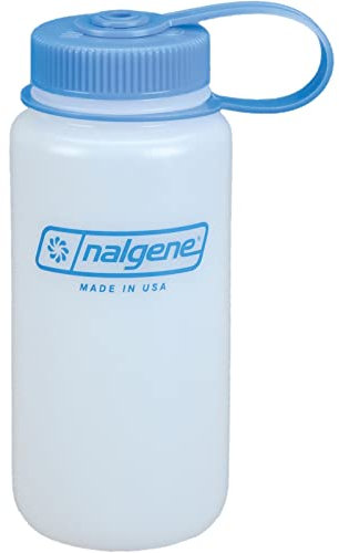 Nalgene 0.5L HDPE Wide Mouth Water Bottle,White