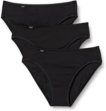sloggi Damen 24/7 Cotton Tai C3P Slip, Black, 44