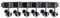 Fender® »AMERICAN VINTAGE STRAT®/TELE® TUNING MACHINES« Stimmmechaniken für E-Gitarre - Ratio 15:1-6-links - Farbe: Nickel