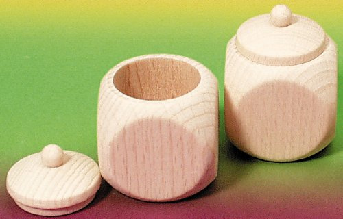 Milchzahndose - Behälter - aus Holz - naturfarbend neutral groß - perfekt als kleines Geschenk