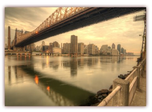 LYSCO XXL Poster 100 x 70cm (F-229) Queensboro Bridge New York City Brücke über den East River, Manhattan Queens (Lieferung gerollt!)