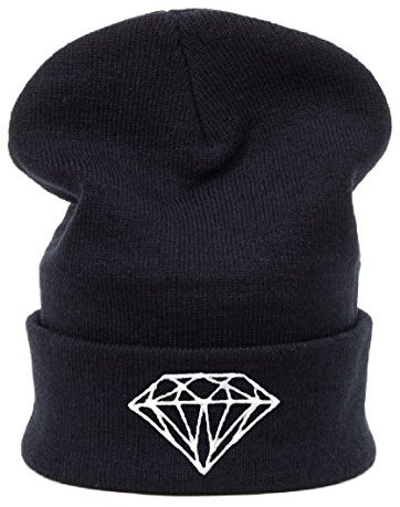 Winter Strickmütze Damen Herren Wurm Beanie Mütze Diamond MFAZ Morefaz Ltd