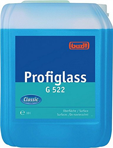 Buzil Glasreiniger Profiglass Classic G522: Für streifenfreie Ergebnisse, 10l Kanister, blau