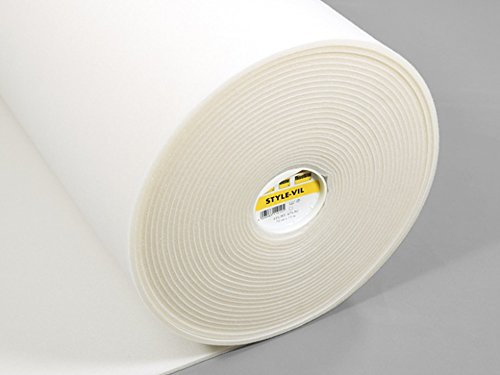 Vilene Schaumstoff-Zwischenfutter zum Einnähen, Meterware, Weiß + kostenlose Minerva-Anleitung