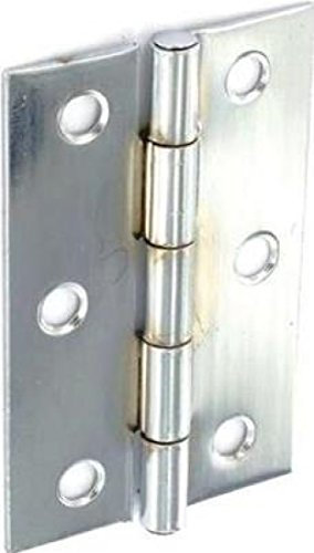 Securit Steel Butt Hinges Zinc Plated (Pair) - 75mm