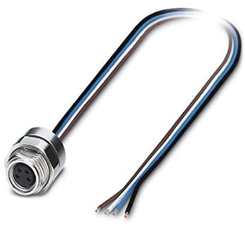 PHOENIX CONTACT SACC-DSI-M 8FS-4CON-M120.5 rear-wound device connector, 4-pin, M12 x 1 single wires, 0.5m cable length