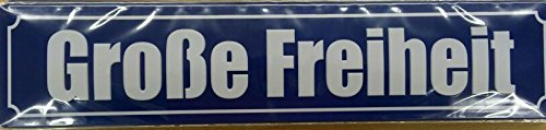 Große Freiheit Hamburg Straßenschild Blechschild Stabil NEU 46x10cm S3090