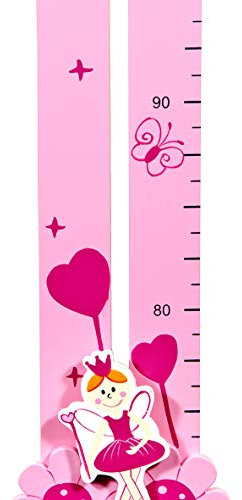 Kinder Messlatte Holz Rosa Prinzessinnen für Mädchen Kinderzimmer