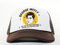 BIGTIME.de M91 Zurück in die Zukunft George Mc Fly Trucker Mesh Cap braun/Weiss/braun Druck schwarz/gelb