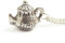 LunarraStar Women Silver Plated Tea Pot Necklace Alice in Wonderland Tea Time Pendant