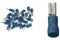 25 teilisolierte Flachsteckhülsen 2,8x0,8 blau 1,5 bis 2,5 qmm