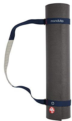 Manduka Journey On Commuter Yogamatten-Tragetasche, Verstellbarer Baumwollgurt, passend für alle Yogamatten
