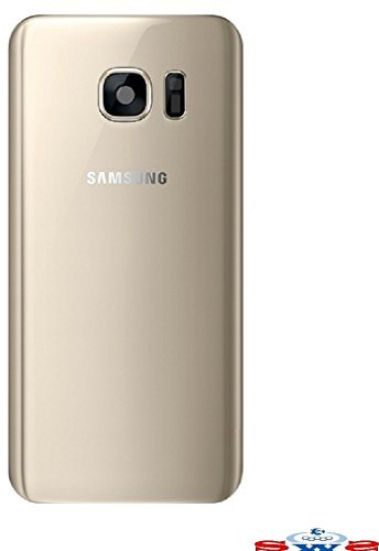 SWS® Vitre Face Arrière Autoadhésive de Remplacement pour Samsung Galaxy S7 Edge (Or)