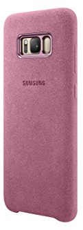 Samsung Original S8 Plus Alcantara Back Phone Case Cover - Pink