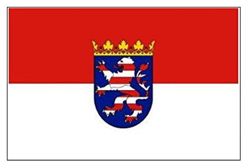 Flagge Hessen 90 x 150 cm Fahne mit 2 Ösen 100g/m² Stoffgewicht Hissflagge Hissen