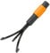 Fiskars Grubber, Gerätekopf, Länge: 33 cm, Breite: 9 cm, Karbonstahl-Zinken, Schwarz/Orange, QuikFit, 1000685