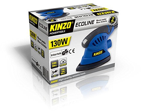 Kinzo 71781 - Smerigliatrice elettrica triangolare 130 W, con cavo