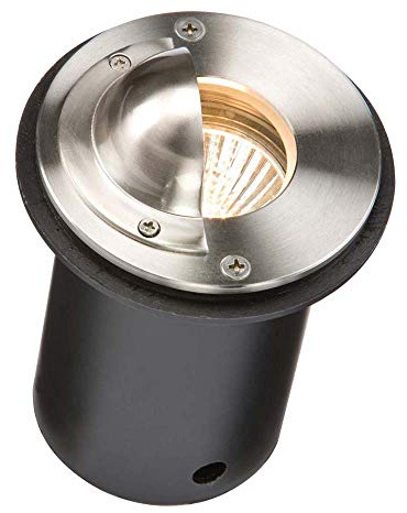IP65 230V Round Stainless Steel Walkover Ground Light with Half-Lip Cover
