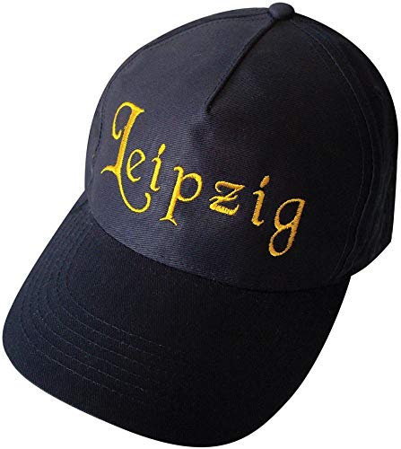 Fan-O-Menal Baseballcap mit Stick - Leipzig - 68864 schwarz - Cap Kappe Baumwollcap