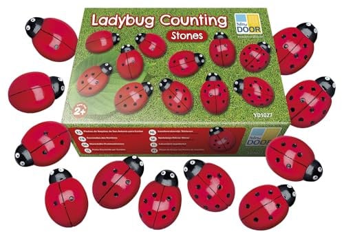 Yellow Door Ladybug Counting Stones | Early Number Sense | Ladybird Number Bonds | Maths for kids age 2 3 4 5 | Addition and Subtraction | Subitising | Early Educational Toys for Counting 1-10-20
