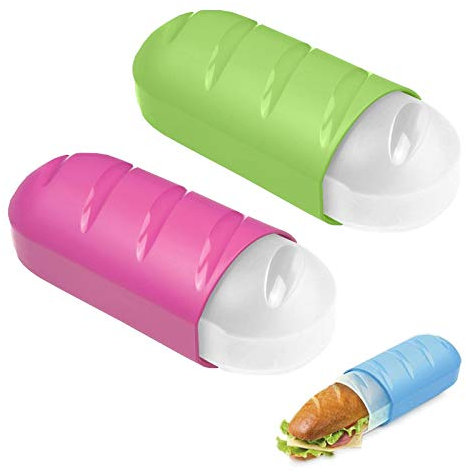 Conjunto Porta Alimentos (2X Rosa y Verde, Portabokata)