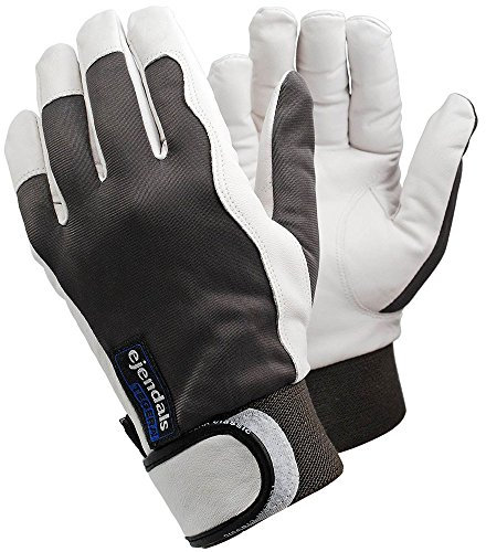 Ejendals Lederhandschuh Tegera 116, Größe 10, 1 Stück, grau/weiß, 116-10