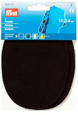 Prym 929352 Patches Veloursleder (nähen) 10 x 14 cm braun