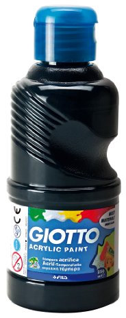 Lyra Giotto 5340 24, acrylic paint, 250 ml bottle, black
