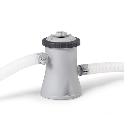 Intex Krystal Clear Cartridge Filter Pump for Above Ground Pools, 330 GPH Pump Flow Rate, 110-120V with GFCI
