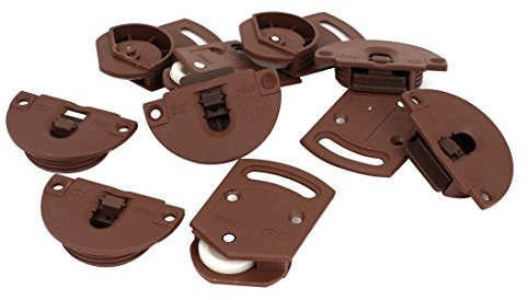Sourcingmap Wardrobe Sliding Door Roller Gear Track Panel Internal Kit 5 Pairs