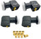 ARLI 4 x UHD Twin LNB + 8X F Stecker Sat Digital 4K 0,1 dB Ultra HD direkt Anschluss 2 Fach vergoldet kontakte Anschluss ausziehbare Wetterschutz Universal Lmb Kopf Anlage Satelliten Antenne 4X Set