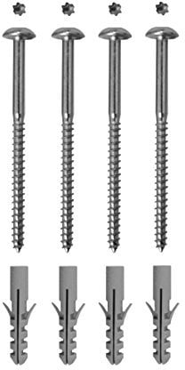 Sicherheitsschrauben Set verzinkt zur Befestigung von Fenstergittern Länge 7 mm x 105 mm 4 Stück zum Vernieten