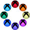 eXtremeRate 16 Pcs Aufkleber für Xbox One Console Home Button Power Switch Sticker Skin für Xbox One Console(Polychrome)