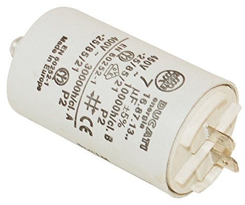 SPARES2GO Capacitor for Hotpoint Tumble Dryer (7UF)