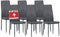 Albatros Esszimmerstühle 6er Set Diamond, Grau - Edler Diamant-Look, Kunstleder-Bezug, bequemer Polsterstuhl - Moderner Küchenstuhl, Stuhl Esszimmer oder Esstisch Stuhl