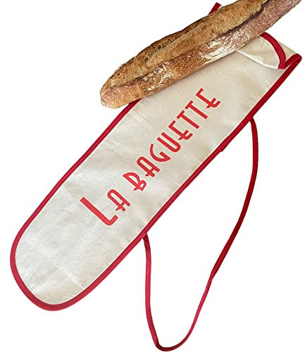 sac à sac ® Beutel für Baguette, 73 X 19 cm 100% Baumwolle, Frankreich