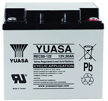 Yuasa - Batteria AGM YUASA REC50-12 12V 50Ah M5-F