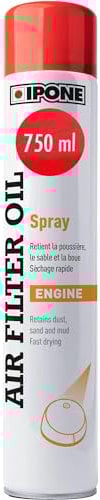 IPONE – Olio Spray per Filtri d'Aria Moto - 750 mL - Protezione del Motore - Facile Applicazione