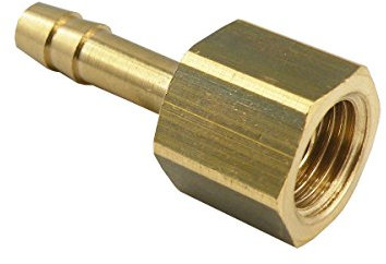 Schlauchtülle mit drehbare Überwurfmutter, Messing PN 16 (G 1/4 - 4 mm)