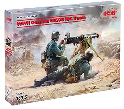 ICM ICM35645-1:35-WWII German MG08 MG Team 2 Figuren
