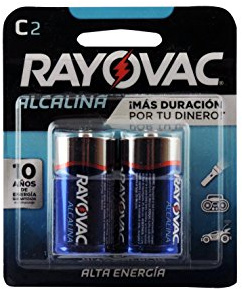 Rayovac Alkaline C Batteries, 814-2F, 2-Pack
