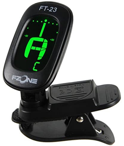 Fzone FL9027 Clip on LED double music stand light, black, with 2 x LED bulbs per arm - including USB power cable and batteries