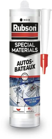 Rubson Mastic Special Materials Autos-Bateaux, mastic noir à base de silicone pour collages et réparations, mastic étanche pour nombreux matériaux, 280 ml - Amazon Vine