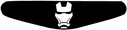 Decus-Shop Play Station PS4 Lightbar Sticker Aufkleber Ironman (schwarz)