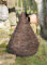 Dekoleidenschaft Dekokegel aus Reisig, 80 cm hoch, im Landhaus Stil, Outdoor Gartenkegel, Naturdeko, Deko-Kegel für Garten & Terrasse, Obelisk, Garten-Dekoration, Monolith aus Birkenreisig, Pyramide