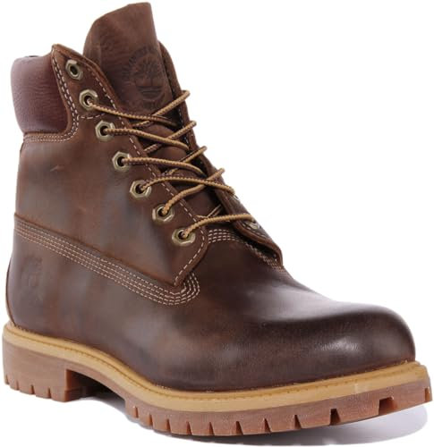 Timberland Heritage 6 Premium Waterproof (Wide Fit) - Stivali Classici Uomo, Marrone (Brown), 40 EU