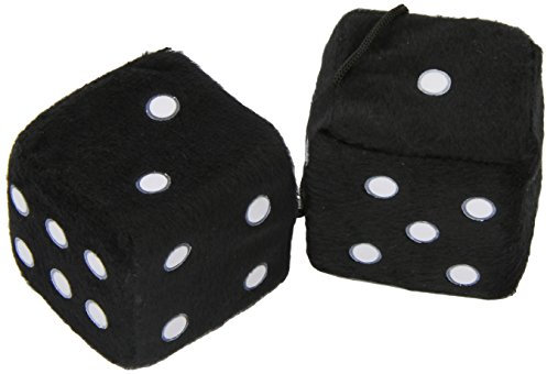Sumex DADOS20 Plüschwürfel, Schwarz, 7 x 7 cm