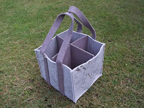 Panier porte bouteille, porte-bouteilles en osier fabrication allemande, pour 4 bouteilles